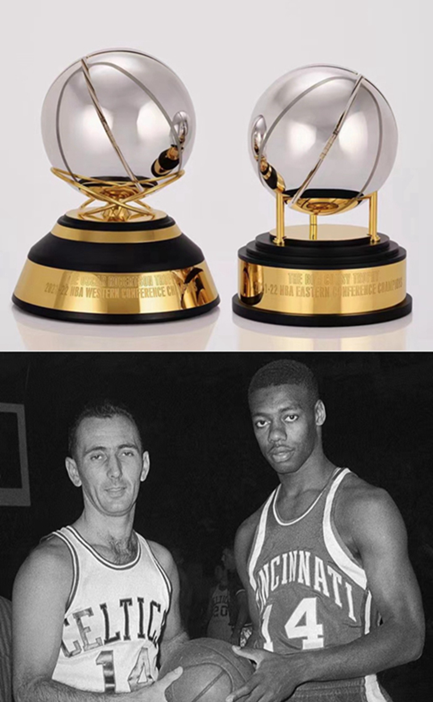 NBA,奖杯  NBA 冠军奖杯造型升级！新增分区决赛 MVP 奖杯！老詹：早说啊！
